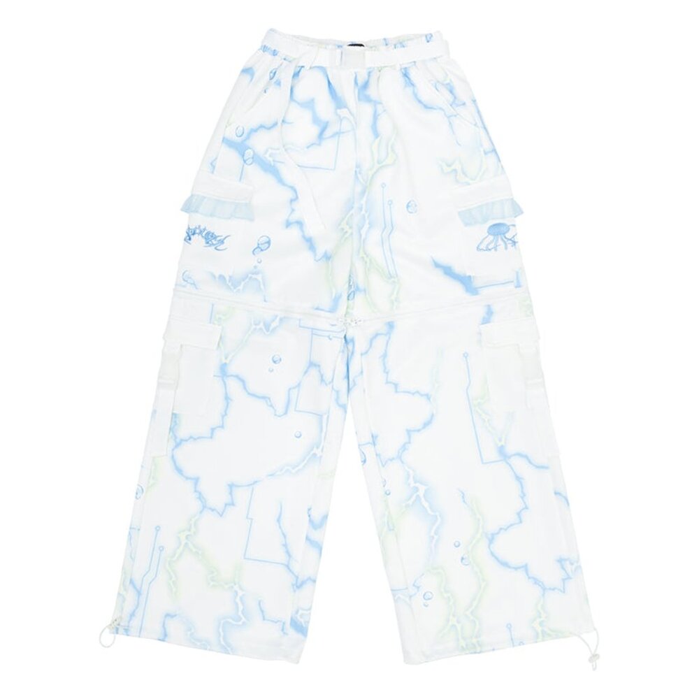 NEW ACDC RAG - Cyber Jellyfish White Cargo Pants
